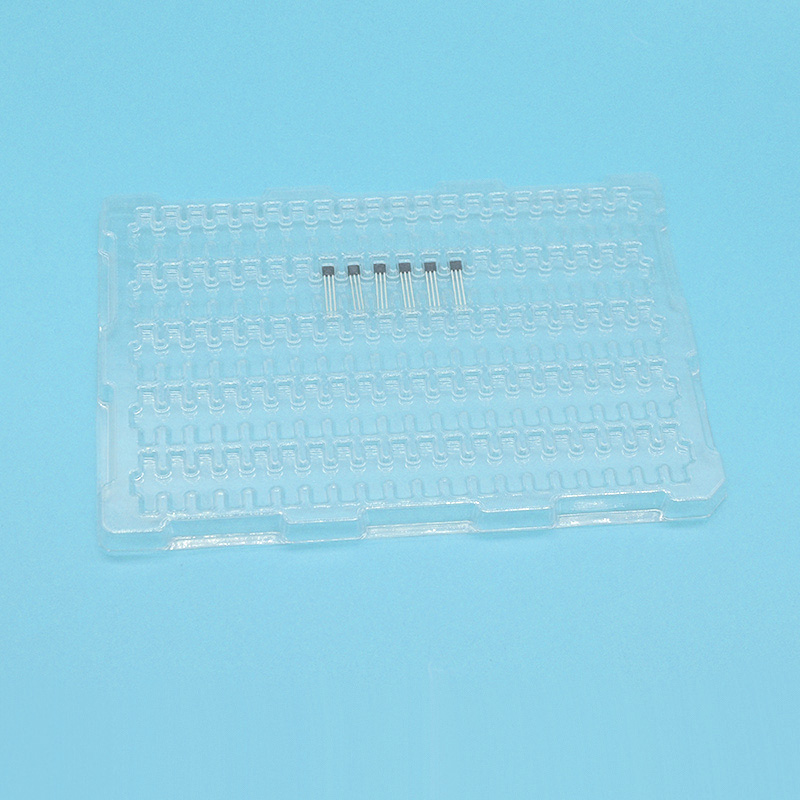 Clear PET ESD Plastic Blister Tray for Electronics Parts, Components